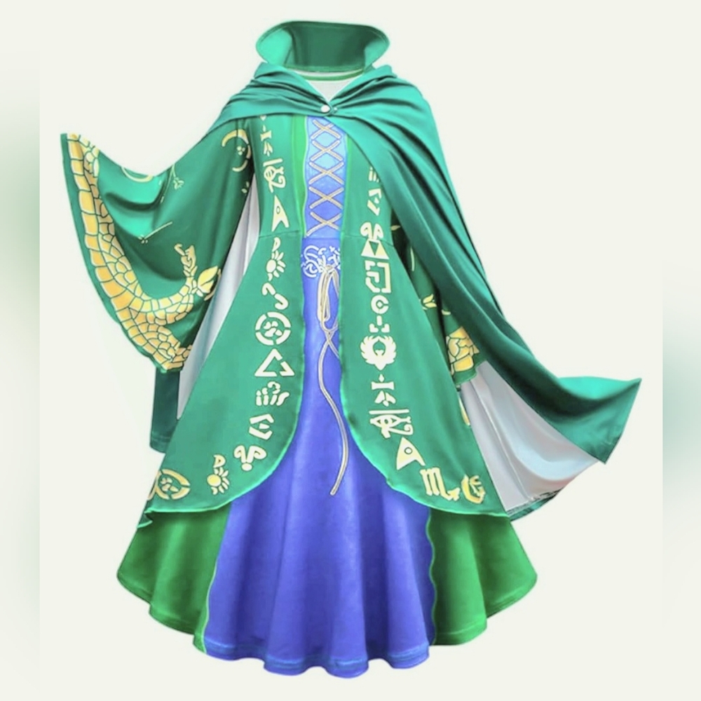 New Hocus Pocus Children's Dress Up, Winifred Sanderson 3 pieces